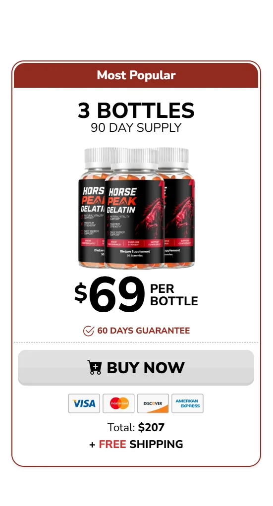 Horse Peak Gelatin™ 3 bottles pricing